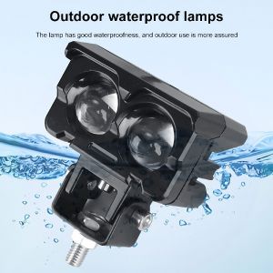 MOFOX V6 40W Motorcycle Mini Driving Light – Dual Color Hi/Lo Beam Auxiliary LED Spotlight Waterproof