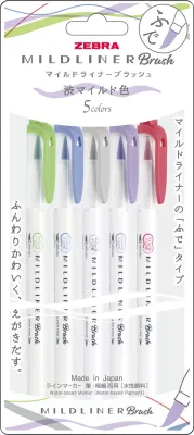 Mildliner Brush Pen 5C Set WFT8