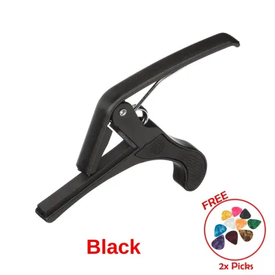 Capo Guitar - Acoustic Electric Ukulele + 2 Pick Accessories Set Gitar Akustik Elektrik Ukulele Kecil Murah 吉他变调夹