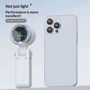 Rosy Recess Portable Digital Handheld Fan with High-Speed Turbine and 5-Speed Settings
