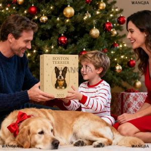 [COD] WANGJIA Boston Terrier Advent Calendar 2025 24 Days Of Festive Boston Terrier Ornaments 2d Acrylic Christmas Countdown Calendar