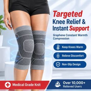 Graphene Warm Knee Wrap Thickened Anti-slip Knee Pads Arthritis Joints Thermal Knee Protector Breathable Patella Knee Sleeves