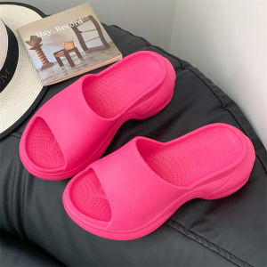 [Free Shipping] 6CM Thick-Soled Wedge Sandals For Women Trendy On EVA Soft Sole High-Heeled One-Strap Sandals