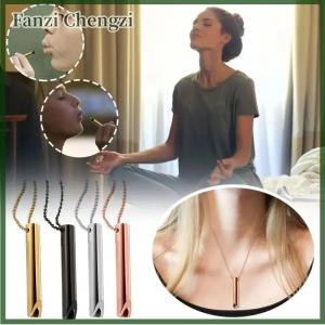 Fanzi Aerosolry Breathlace Anti Vaping Necklace Breathlace Stress Anxiety Necklace Natural Calming Chain Breathlace Necklace