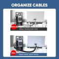 🇸🇬 10/28mm Cable Wrap Tube Cord Protector  Management Installer Clip  Cable Holder Organizer  spiral cable wrap. 