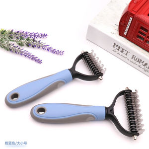 Stainless Pet Grooming Brush Cat Dog Removal Comb Fur Trimming Remove Undercoats and Loose Hair