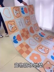 宠物地垫防水防尿pvc地垫宠物防滑狗笼地垫狗围栏地毯卧室客厅Pet floor mat waterproof and urine proof PVC floor mat for petsxioyuwa。。。
