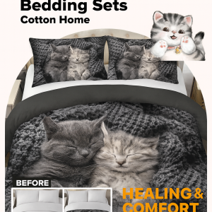 Digital Printed Three Piece Pet Bedding Set