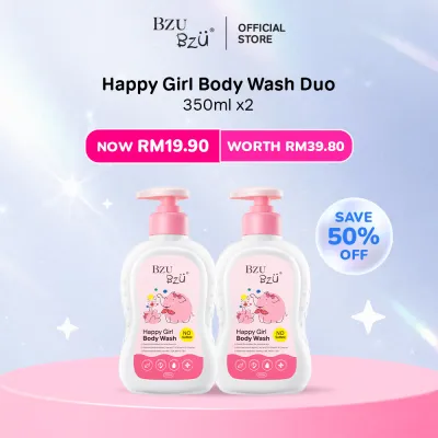 BZU BZU Happy Girl Body Wash Duo 350ml (2 Bottles)