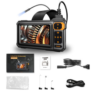 5ม ความยาวสายเคเบิล👍กล้องเอนโดสโคป Borescope endoscopic สําหรับท่อซ่อม สายตรวจสอบ ตรวจสอบท่อรถยนต์แบบพกพา กันน้ำ อุตสาหกรรม 4.3 นิ้วหน้าจอ IPS 8 มม.HD1080P