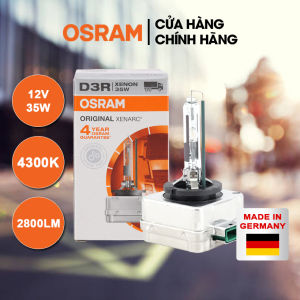 Bóng Đèn Pha/Cos Xenon HID OSRAM Original Dùng Cho Xe Ô Tô Xe Hơi Chân D3R 12V 35W 66350 - 4300K 2800LM Thủy tinh