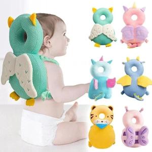 W07 1-3T Toddler Baby Head Protector Safety Pad Cushion Back Prevent Injured Angel Bee Cartoon Security Pillows Protective Headgear