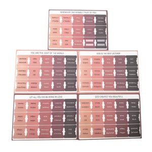 EDDY SONG 5 Sheet Bible Index Removable Writable Bible Label Personalized Self-adhesive Bible Sticker Stationery