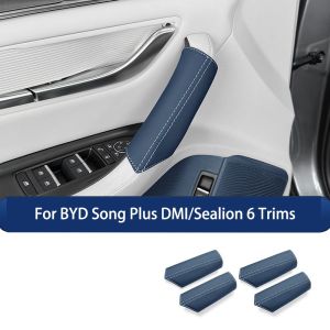 For BYD Song Plus DMI/Sealion 6 Door Handle Cover Mat Set - Anti-Scratch Organizer Pocket and Dashboard Cover