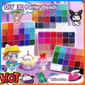 48 Colors Perler Beads Fuse Beads Kit Mini Electric Iron48Colors DIY Perler Beads