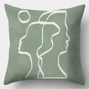 Abstract Aesthetic Modern Design Home Cushion Cover Soft Square Throw Pillow Case Geometric Designs Sofa Pillow Case