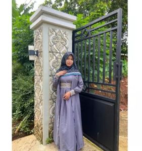 by asya DELISA GAMIS ABAYA KAFTAN MAXY DRESS LongDress Wanita Muslimah Syari busui