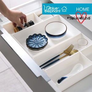 BLUE ELEPHANT Drawer Organizer Storage Box Compartment Organization Tray Holder for Craft Sewing Office Bathroom Kitchen Multipurpose