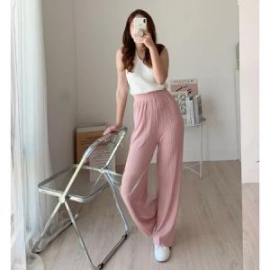 Celana Wanita Kulot knit - Celana Kulot Knit Pants Premium Korean berkualitas