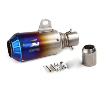 Universal Motorcycle Muffler Exhaust Tailpipe Tail Pipe Tip Stainless Steel