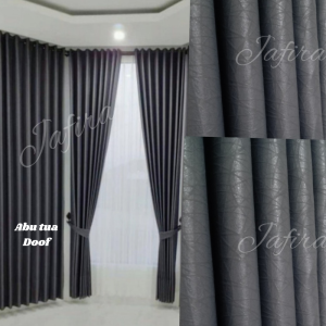 ( Peromo lebar 200x250cm) gorden jendela pintu atau sekat ruangan bahan blackout import motif