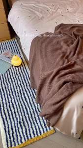 High-end bedside carpet thickened bedroom sofa mat bay window mat bathroom absorbent non-slip floor mat