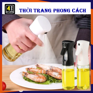 Bình Xịt Dầu Phun Sương Mịn Bằng Thủy Tinh 200ml Cao Cấp - Chai Đựng Dầu Ăn Dùng Cho Đồ Nướng Nồi Chiên Không Dầu Tiện Lợi / Bình Đựng Dầu Ăn Nước Mắm Phun Sương Cực Mịn Đa Năng Chai XỊt Dầu 200ML