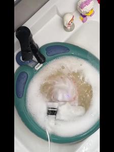 ตู้ซักผ้าขนาดเล็ก เครื่องซักผ้าเทอร์โบขนาดเล็กสำหรับซักชุดชั้นใน สำหรับใช้ในบ้าน หอพัก การเดินทาง อุปกรณ์ซักถุงเท้าแบบพกพา