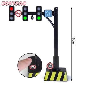JCSYFAC Đồ chơi đèn tín hiệu giao thông mini cho trẻ em mô hình giả lập đèn LED đồ chơi giáo dục về cảnh giao thông đường bộ quà tặng trang trí