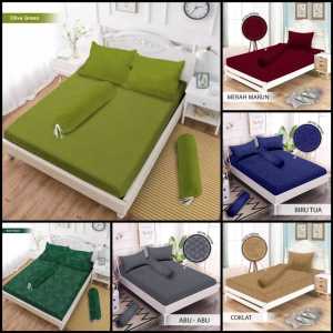 Promo( BELI 1 DAPAT 1 ) Seprei Motif 20 Warna Embos Polos Mirip Bonita 3D Uk 200x200 180x200 160x200