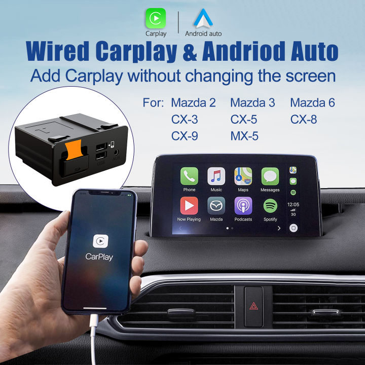 Carplay/Android Autoアダプター マツダ対応 2014-21年 佳い Carplay/Android Autoアダプター マツダ対応 2014-21年 佳い