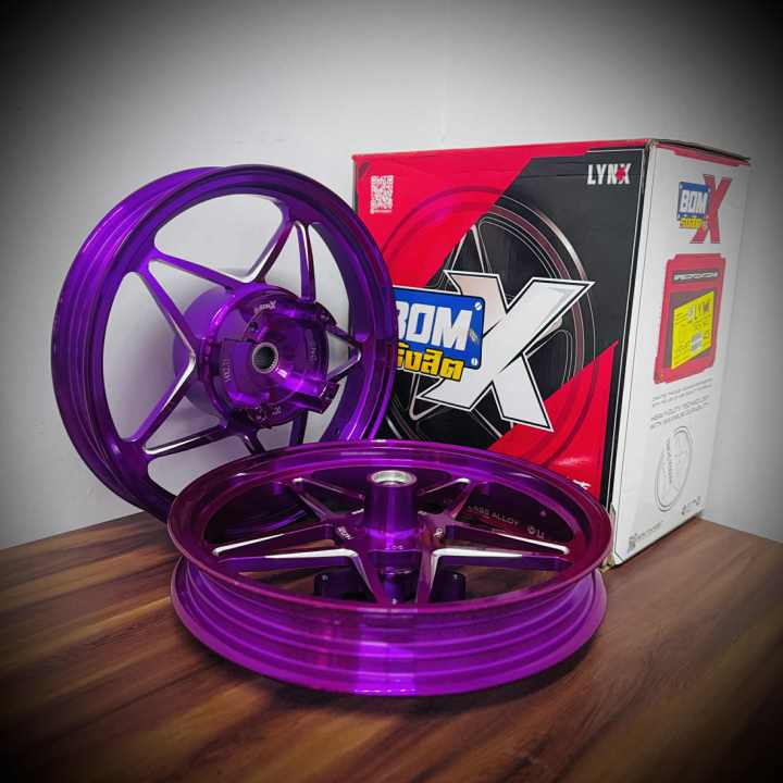 BOM RANGSIT BomX LYNX CNC STAR MAGS for PCX 160 FRONT: 1.85x14 REAR: 2 ...