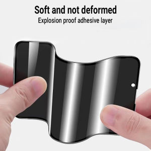 For iPhoneX XR 11 12 13 14 15 Pro Max SE 2020 XSMax 7 8Plus Pelindung Layar Cakupan Penuh Anti-Silau Privasi Keramik