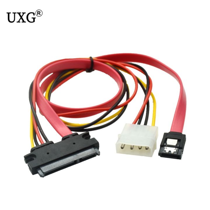 30cm/50CM 22PIN 7+15 Pin SATA to 7Pin SATA DATA Cable 4 Pin Molex to