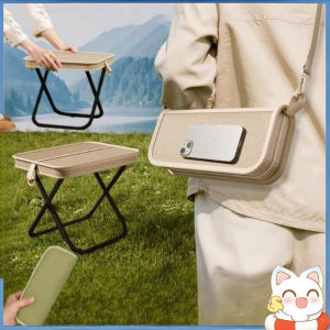 Portable Folding Stool Camping Hiking Fishing Ultra Light Pocket Stool Crossbody Bag Handbag Chair