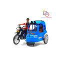 BECAK MOTOR BETOR MINIATUR ORIGINAL PRODUK INDONESIA BISA JALAN ADA MUSIK. 