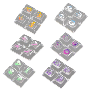 Clear Original Height Keyboards Keycaps Featuring Anti Fatigue Typing and Extendes Durability For Mechanical Keyboards