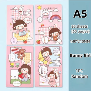 A5 Cute Spiral Notebook 30 Sheets Cartoon Ins Style Coil Notepad School Office Supplies Stationery Wholesale Notebook Spring School Supplies