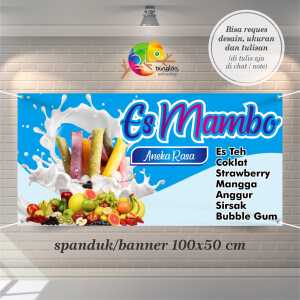 Cetak Spanduk Banner Es Mambo
