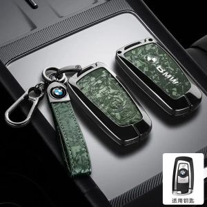 Remote Zinc Alloy Frame + Leather Car Key Key Holder Case For BMW 1 3 5 7 Series X1 X3 X4 X5 F10 F15 F16 F20 F30 F18 F25 M3 M4 E34