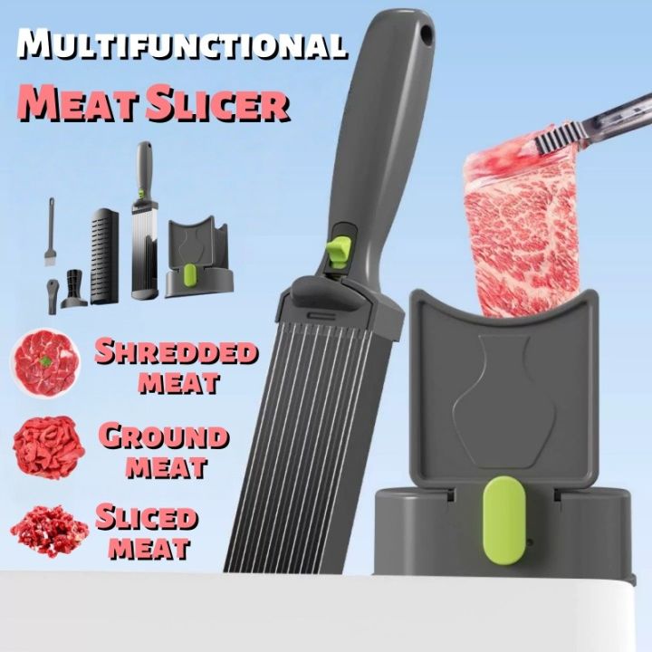 Meat Dice Manual Meat Slicer Stainless Versatile Steel Handheld Meat Dicer with ...