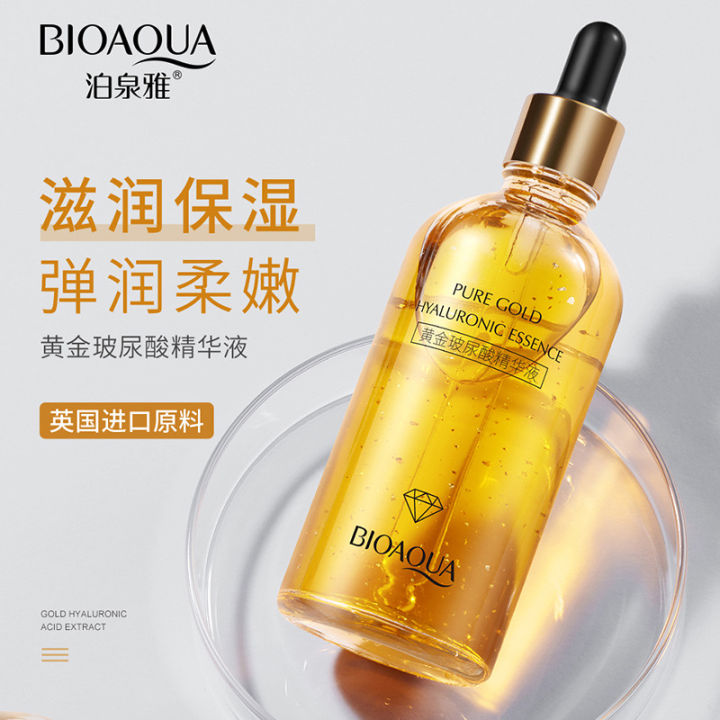 BIOAQUA 24K Gold Hyaluronic Essence Serum 100ml Premium Moisturizing Serum  Normal Skin Hydration Single Item Hyaluronic Essence - Lazada | Lazada