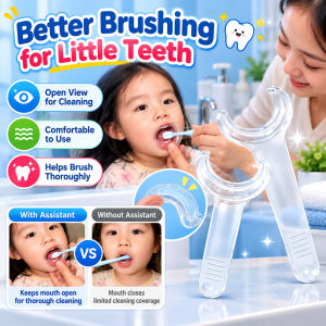 Tooth Brushing Aid For Children Toddler Dental Care Tool Kids Brushing Trainer Children Teeth Cleaning Practice Oral Care Supplies