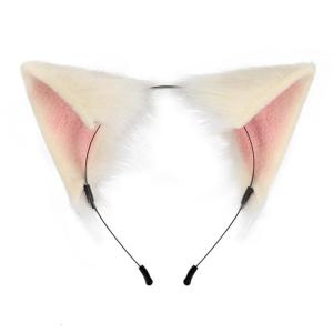 Lovely Foxes Ear Shape Hair Hoop Cosplay Anime Character Hairband Versatile Mardi Gras Role Play Headband for Teens