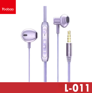 Yoobao L-O11 3.5mm Jack Earphone Superior Sound and Call Headset with Microphone