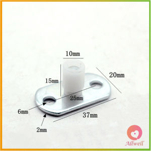 AW ไกด์ประตูบานเลื่อนลิ้นชัก โลหะ ไกด์ลูกกลิ้งประตูบานเลื่อน ประคองบานเฟี้ยม หน่วยวัดเป็นมิลลิเมตร Floor Sliding Roller