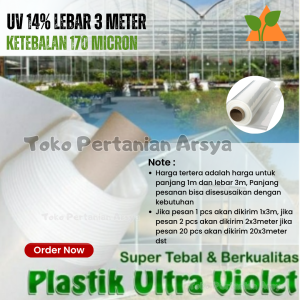 Eceran Plastik UV Untuk Atap Green House Lebar 3 Meter