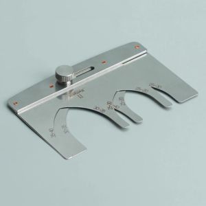 btnx Nattools Pattern Template Assisted Cutting Die Stainless Steel Ruler Adjustable Belt Spear Tail Fixed Specification Belt End R3K9L