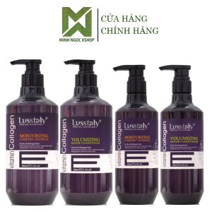 Dầu gội phục hồi chống gãy rụng tóc Lusstaly Vitamin E Collagen 800ml chính hãng