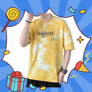 PPDShop เสื้อลายมัดย้อมสไตล์เกาหลี สีสวยม๊วกกกก สวมใส่สบายแมทช์ง่ายไม่ว่าจะใส่ไปเที่ยว จ่ายตลาดก็ปังเด้อ